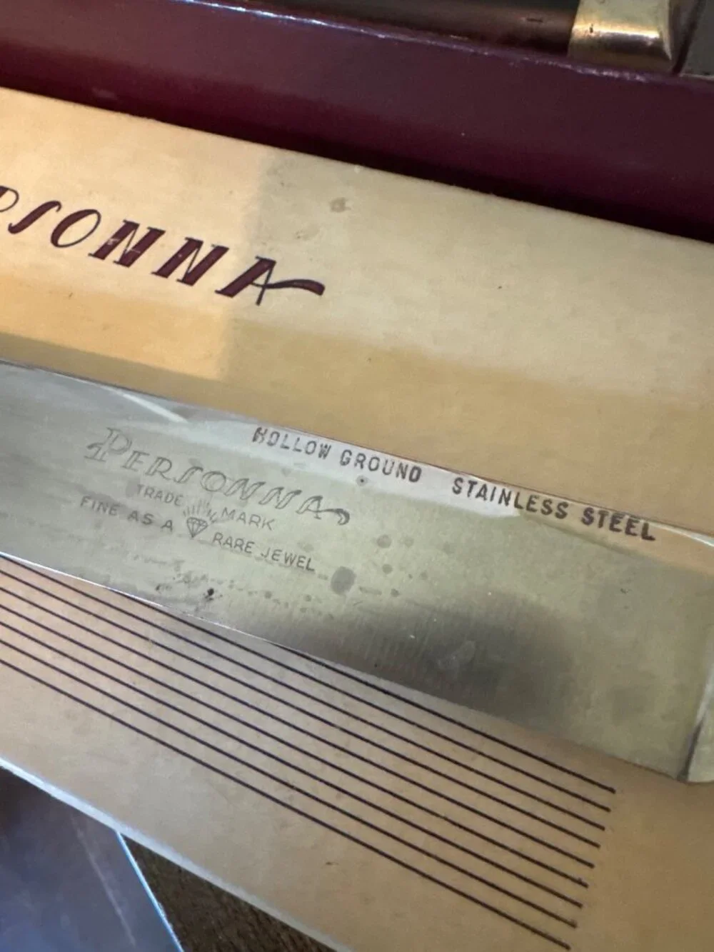 Vintage Personna 2-Piece Carving Set In Box